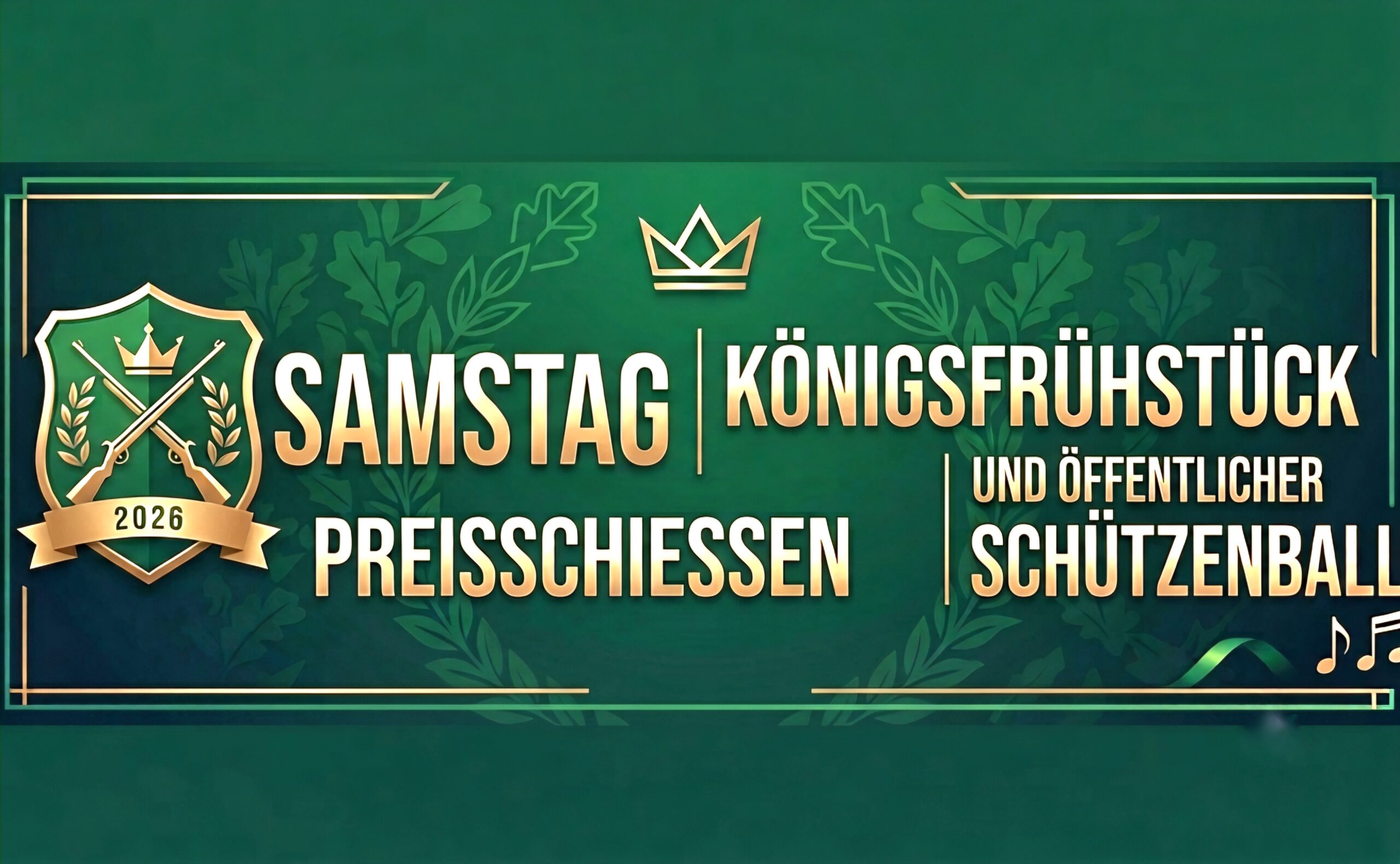 Preisschießen, Schützenball
